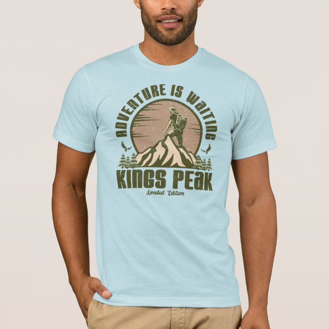 Camiseta Retro Kings Peak Hike (Anverso)