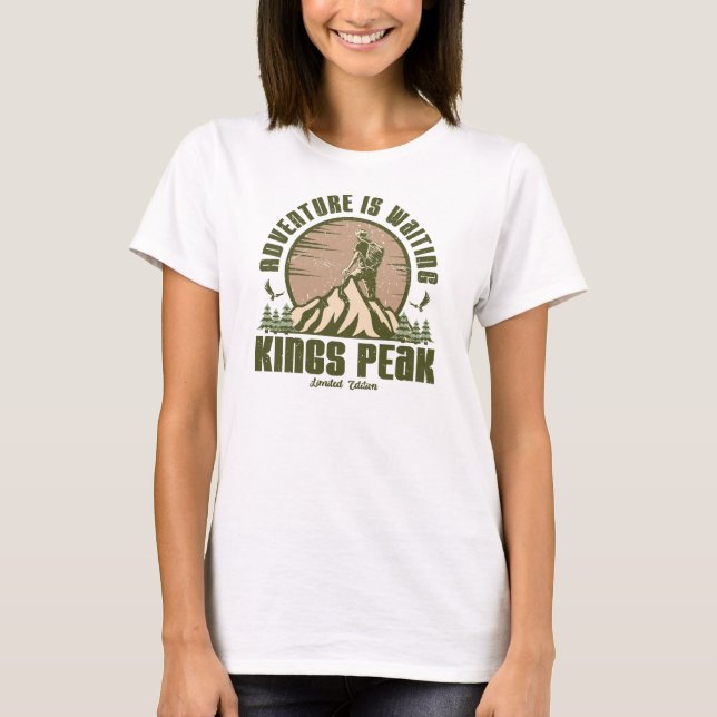 Camiseta Retro Kings Peak Hike (Anverso)