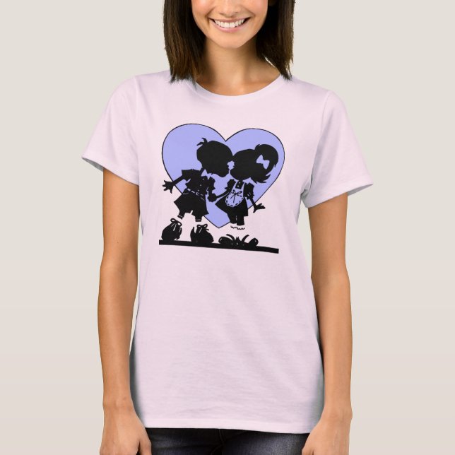 Camiseta Retro Kiss Personalizado niño y Chica (Anverso)