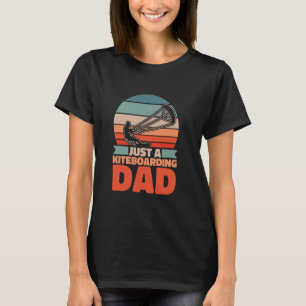 Camiseta Retro Kitesurfer Padre - Vintage Just A Kiteboard