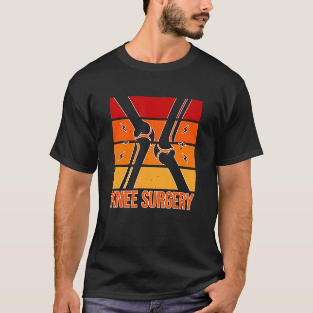 Camiseta Retro Knee Surgery Post Knee Replacement Recovery  (Anverso)