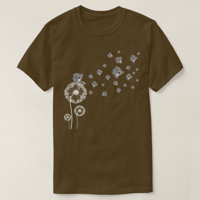 Camiseta Retro Koala Retro Dandelion (Diseño del anverso)