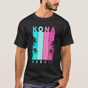 Camiseta Retro Kona Hawaii Beach Summer Tropical Souvenir