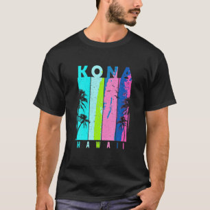 Camiseta Retro Kona Hawaii Beach Summer Tropical Souvenir T
