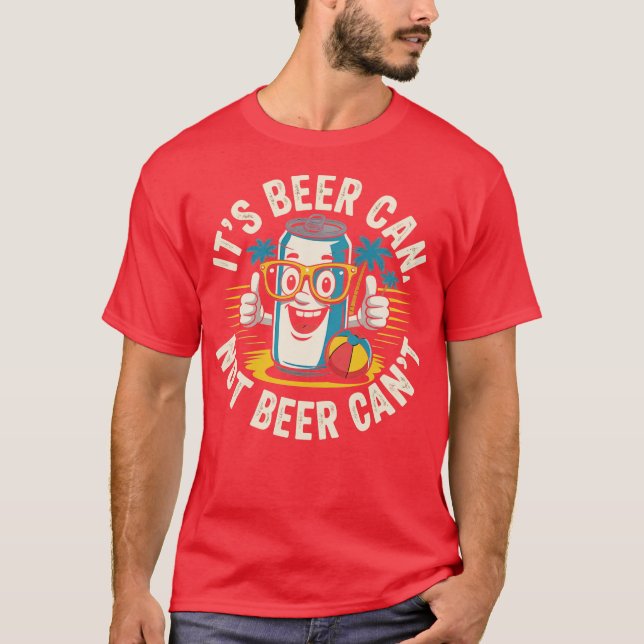 Camiseta Retro: la cerveza no puede ser gracioso Fiesta. (Anverso)