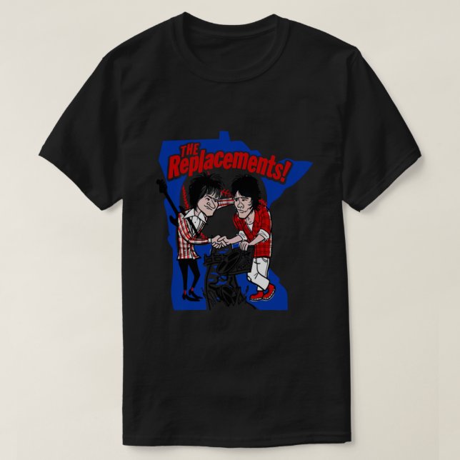 Camiseta Retro La Música De Regalo De Banda De Sustitución  (Diseño del anverso)
