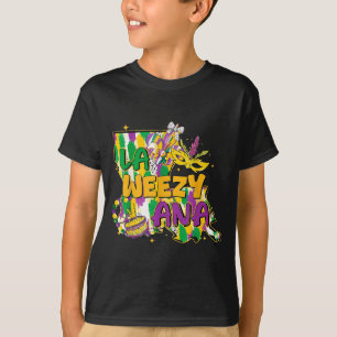 Camiseta Retro La Weezy Ana Feliz Mardi Gras Louisiana Nuev