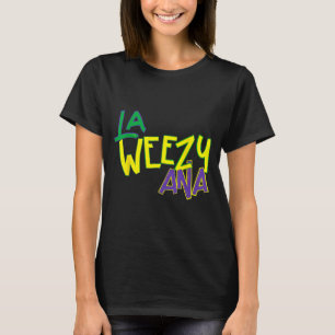 Camiseta Retro La Weezy Ana Feliz Mardi Gras Louisiana Nuev
