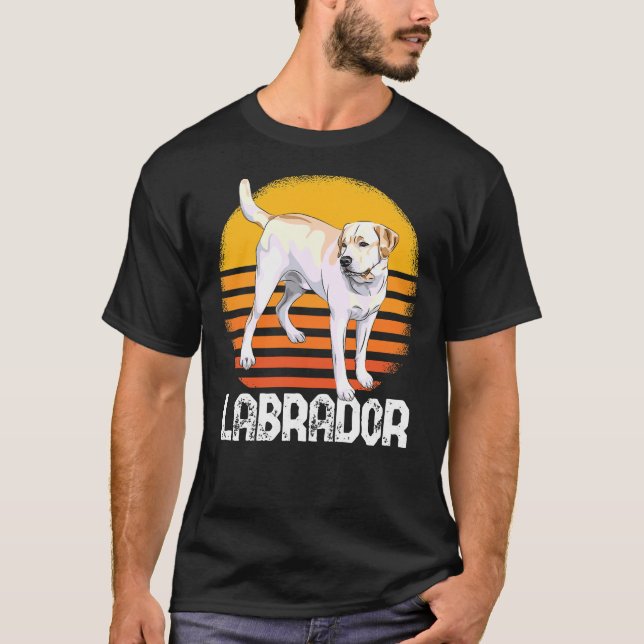 Camiseta Retro Labrador Recuperar Perro Vintage 155 (Anverso)