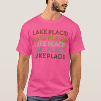 Camiseta Retro Lago Placid Nueva York divertido