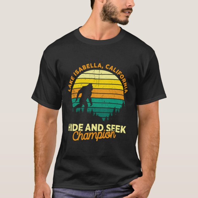 Camiseta Retro Lake Isabella California Big Foot Souvenir (Anverso)