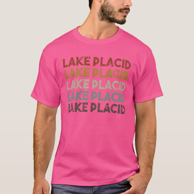 Camiseta Retro Lake Placid New York funny (Anverso)