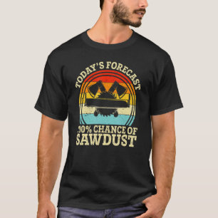 Camiseta Retro Las 100 Posibilidades de madera de aserrín
