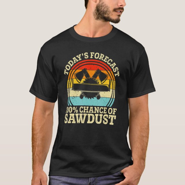 Camiseta Retro Las 100 Posibilidades de madera de aserrín (Anverso)