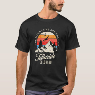 Camiseta Retro Las Montañas Llaman Telluride Colorado