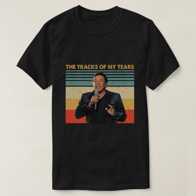 Camiseta Retro las pistas de mis lágrimas - Smokey Robinson (Diseño del anverso)