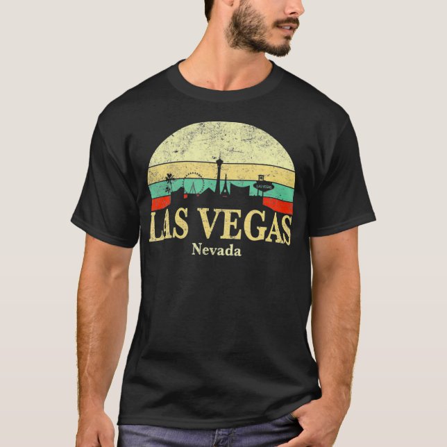 Camiseta Retro Las Vegas Nevada Vegas Strip Sin City (Anverso)