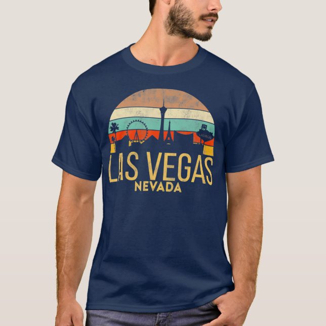 Camiseta Retro LAS VEGAS souvenir Nevada Sin City (Anverso)