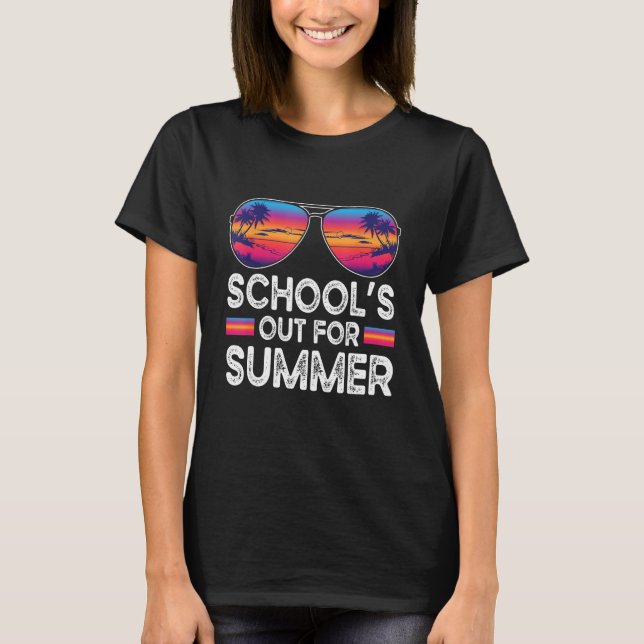 Camiseta Retro Last Day Of School Schools Out For Summer (Anverso)