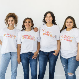 Camiseta Retro Last Disco Bachelorette Party T-Shirt