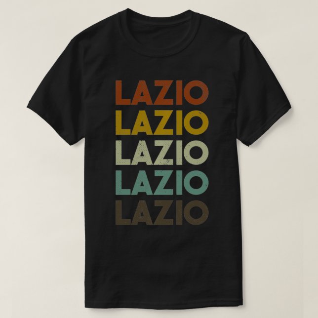 Camiseta Retro Lazio Italia Rompa estilo de los años 80 (Diseño del anverso)