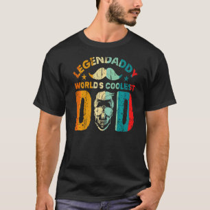Camiseta Retro LegenDaddy Worlds El Papá Más Coolado De Leg