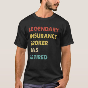 Camiseta Retro Legendario corredor de seguros se ha retirad
