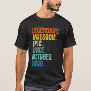 Camiseta Retro Legendario desde octubre de 2006 16 años