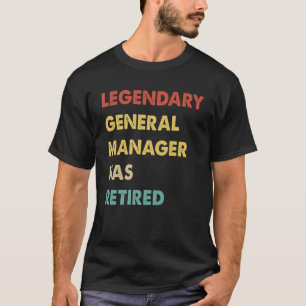 Camiseta Retro Legendario General Manager se ha retirado