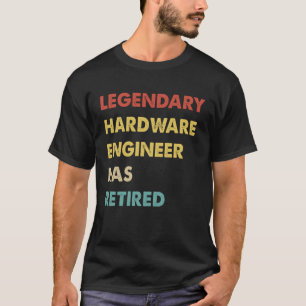 Camiseta Retro Legendario Ingeniero De Hardware Se Ha Retir