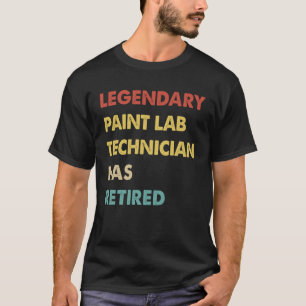 Camiseta Retro Legendario Técnico De Paint Lab Se Ha Retira