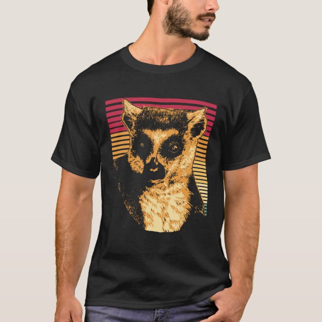 Camiseta Retro Lemur (Anverso)