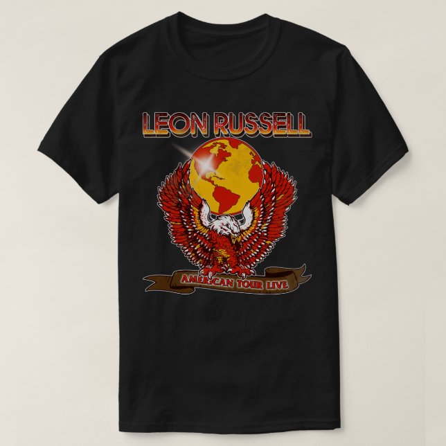 Camiseta Retro Leon Russell Tour Eagle Design (Diseño del anverso)