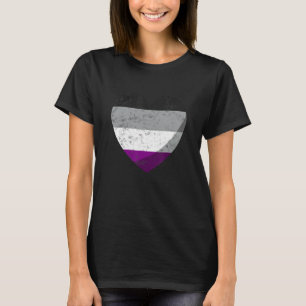Camiseta Retro Lgbt Gay La Bandera De La Comunidad Asexual
