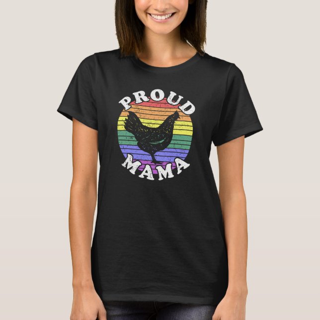 Camiseta Retro LGBT: Una patada orgullosa para mamá (Anverso)