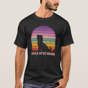 Camiseta Retro Lhasa Apso Mama Graphic Lhasa Apso