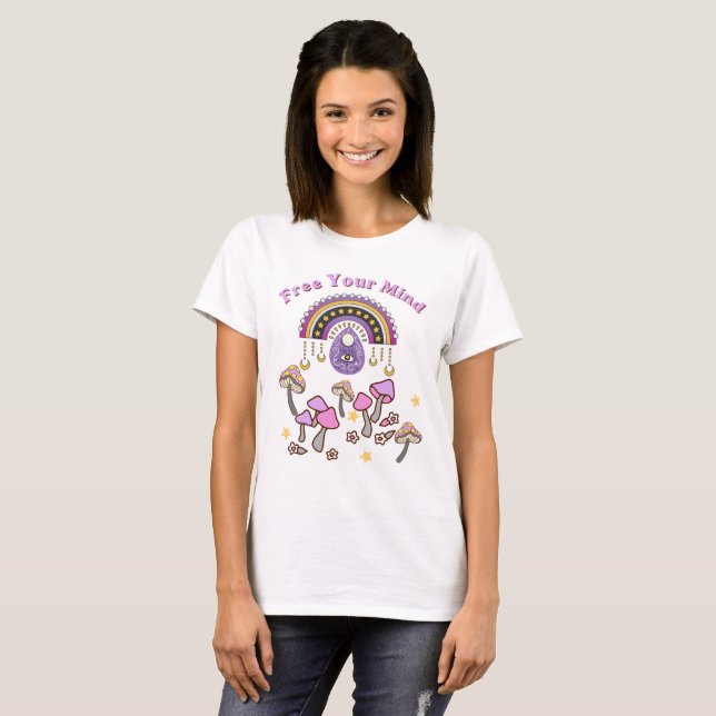 Camiseta Retro Libera Tu Mente (Anverso completo)