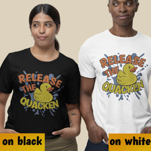 Camiseta Retro libro de historietas Rubber Duck Gracioso Fr