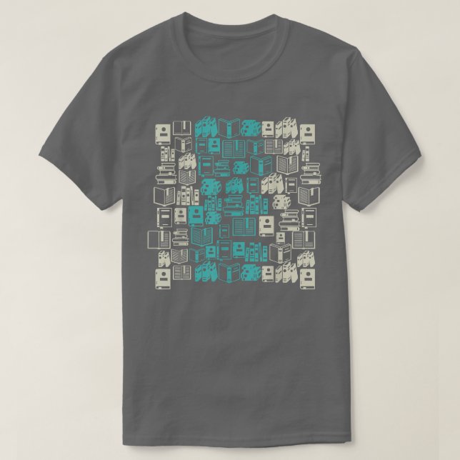 Camiseta Retro Libros Gráfica profesora de libros para muje (Diseño del anverso)