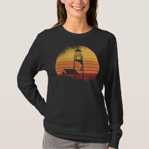 Camiseta Retro Lighthouse Water Ocean Sea Vintage Light