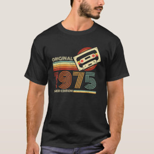 Camiseta Retro Limited Edition 1975 Cinta Cassette 50ª