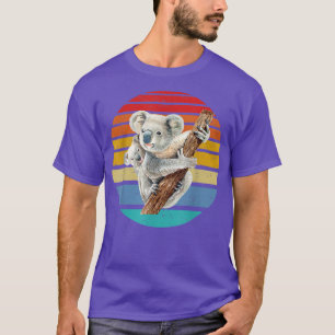 Camiseta Retro lindo Oso Koala madre e hijo bebé