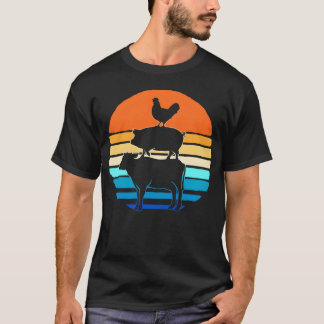 Camiseta Retro Livestock Farming Rancher Livestock Show ret