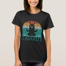 Camiseta Retro Llamaste, Gracioso Yoga