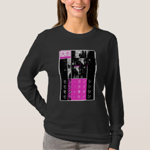 Camiseta Retro Lofi Tokio Calle japonesa Estética Gra