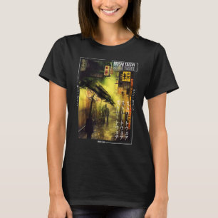 Camiseta Retro Lofi Tokio Calle japonesa Estética Gra