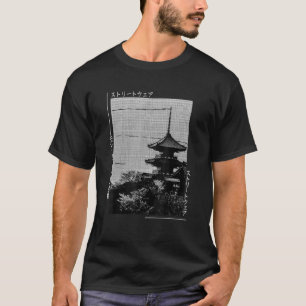 Camiseta Retro Lofi Tokio Calle japonesa Estética Gra