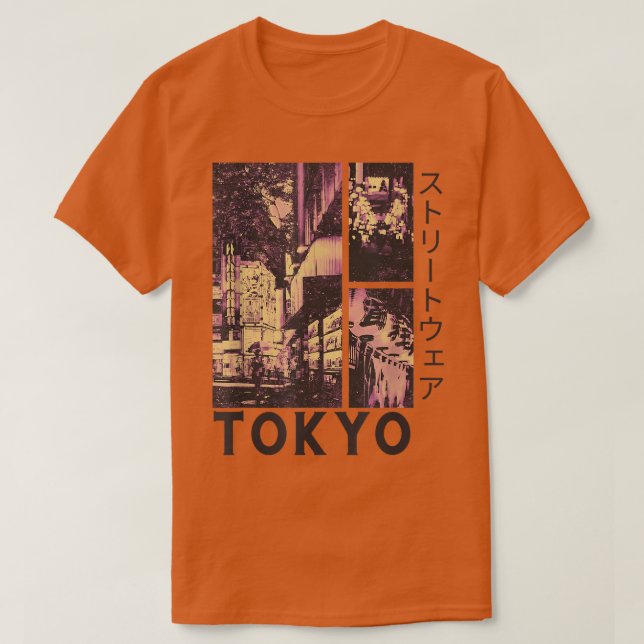 Camiseta Retro Lofi Tokyo Japanese Streetwear Aesthetic Gra (Diseño del anverso)