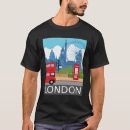 Camiseta Retro London Big Ben– Iconic Landmarks