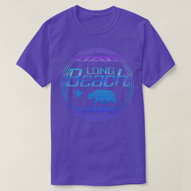 Camiseta Retro Long Beach California (Diseño del anverso)
